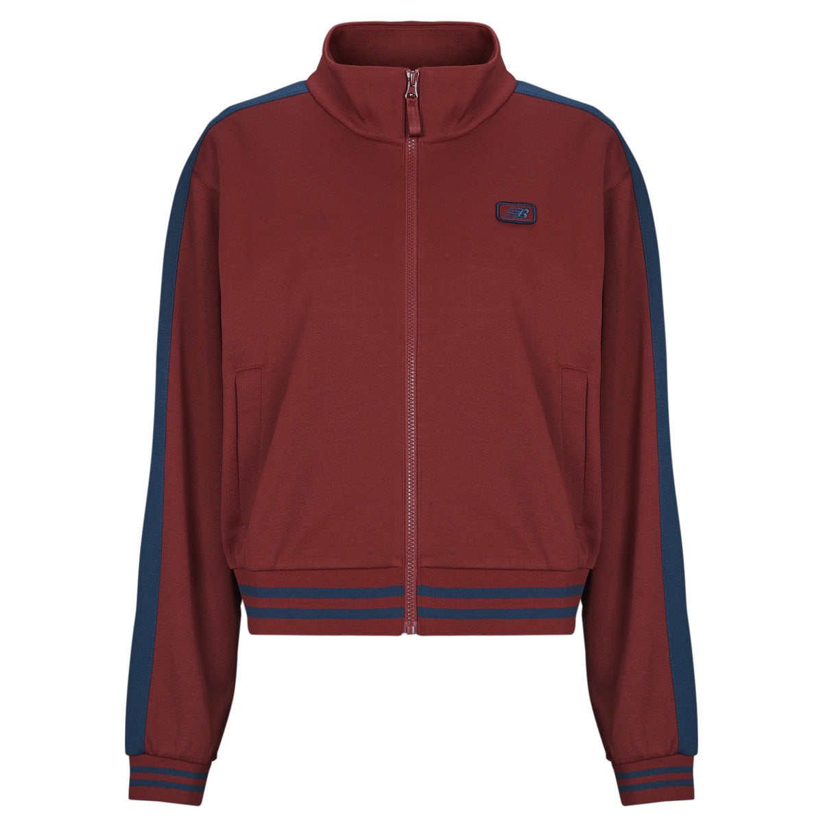 Giacca Sportiva Donna New Balance  POST SEASON PIQUE TRACK JACKET  Rosso