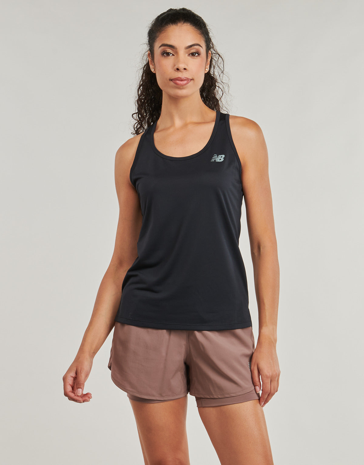 Top Donna New Balance  SPORT TANK  Nero
