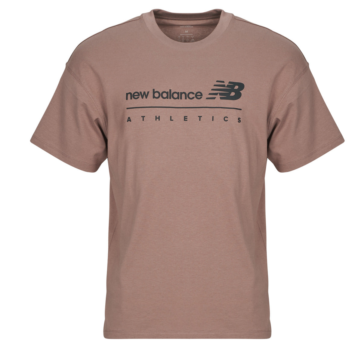 T-shirt Uomo New Balance  LINEAR GRAPHIC T-SHIRT  Marrone