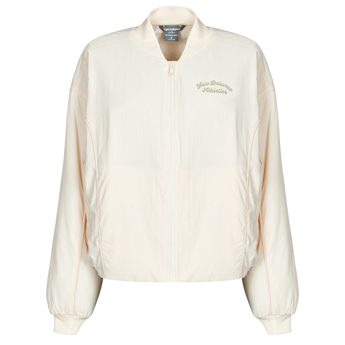 Giubbotto Donna New Balance  LINEAR HERITAGE WOVEN BOMBER JACKET  Beige