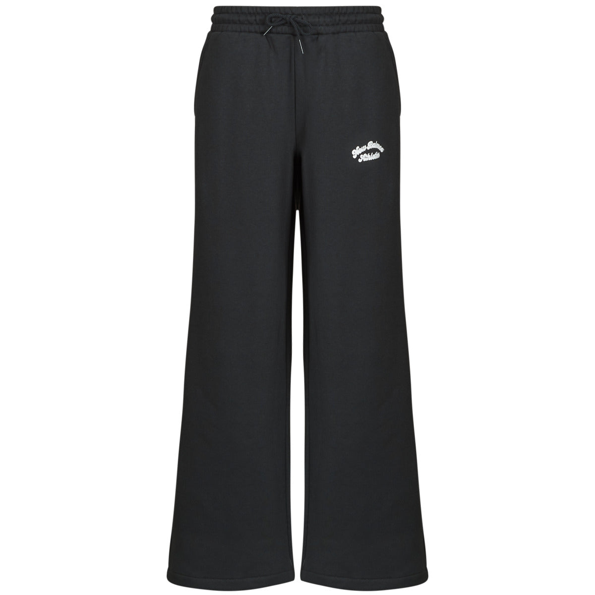 Pantaloni Sportivi Donna New Balance  LINEAR HERITAGE FLEECE WIDE LEG PANT  Nero