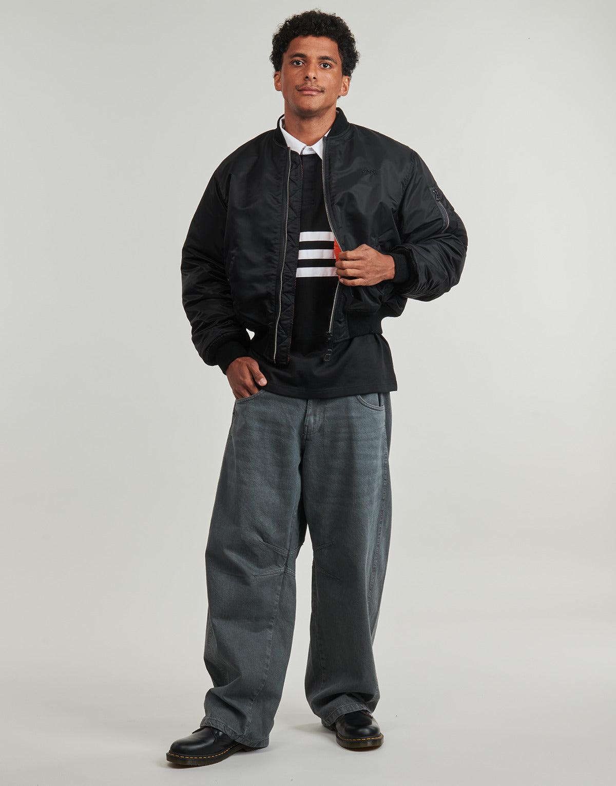 Giubbotto Uomo Schott  -  Nero