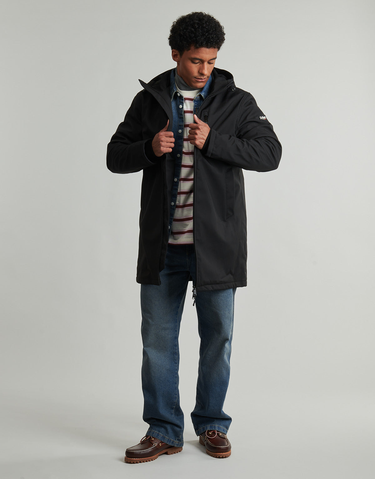 Parka Uomo Schott  -  Nero