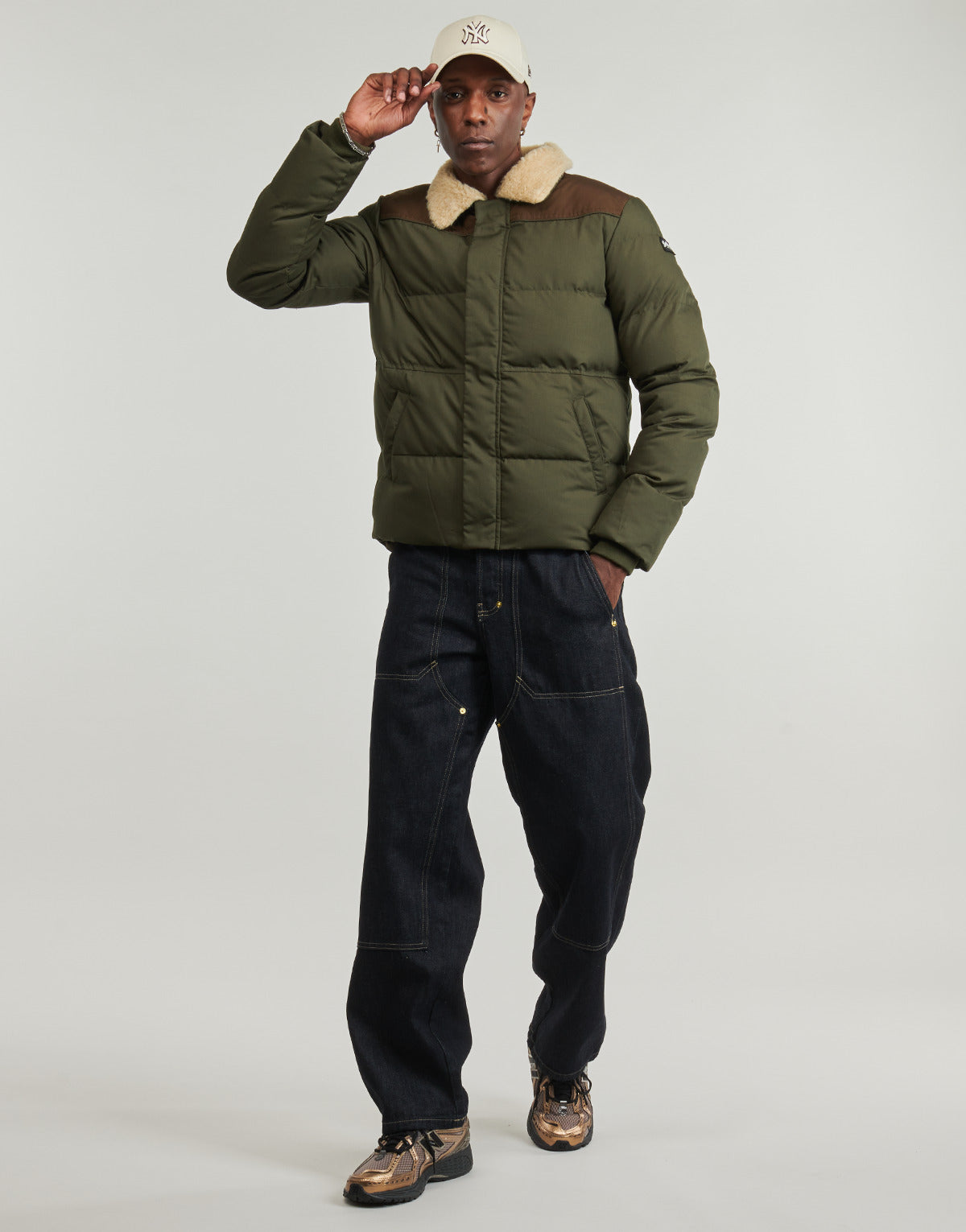 Giubbotto Uomo Schott  -  Kaki