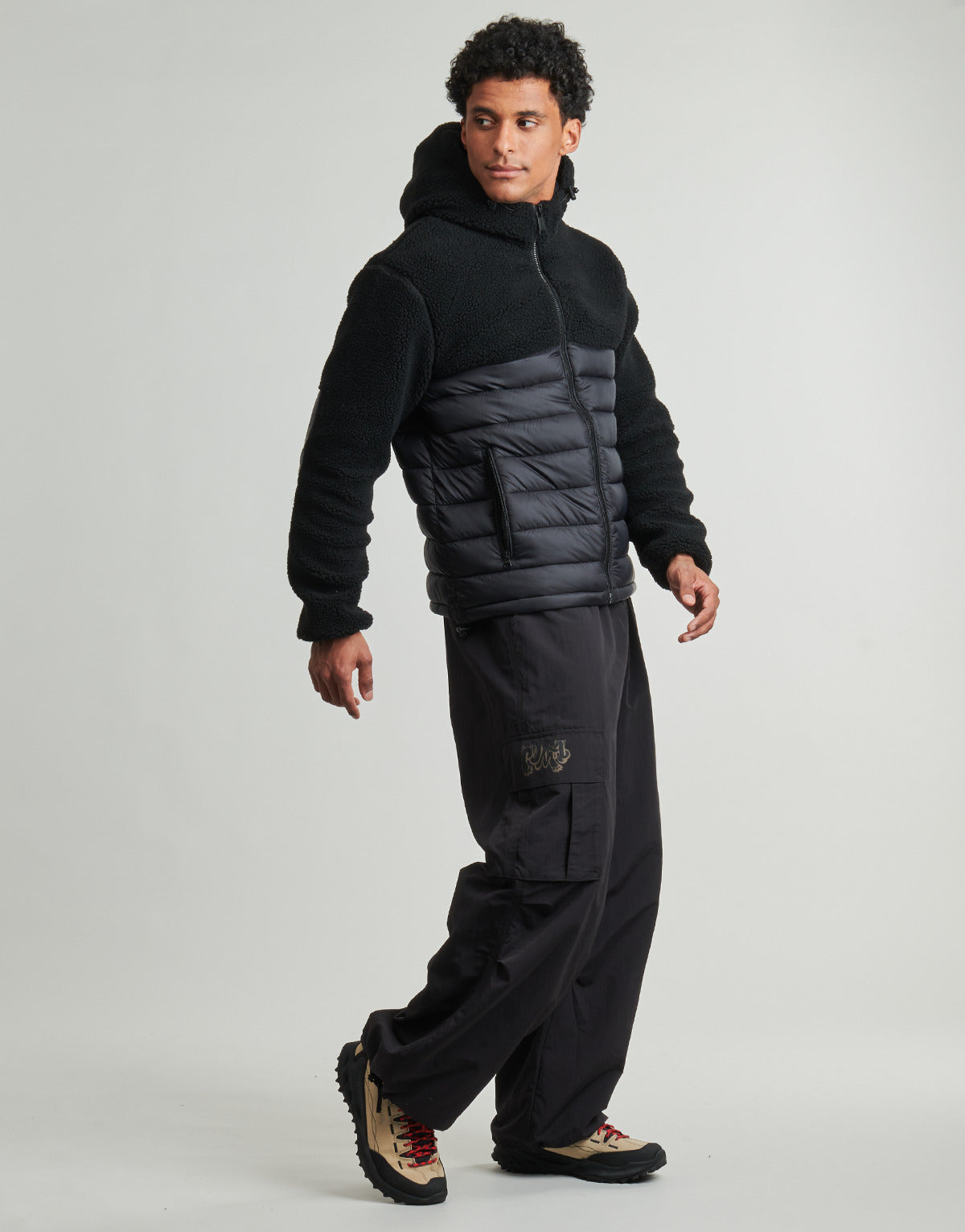 Piumino Uomo Schott  -  Nero