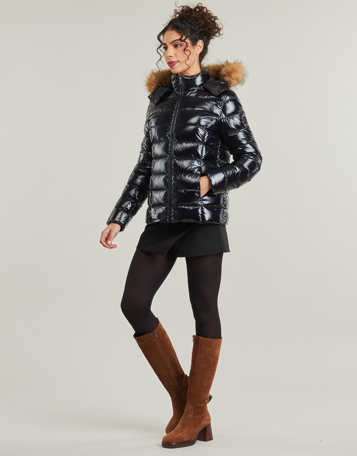 Piumino Donna JOTT  LUXE LAQUEE  Nero