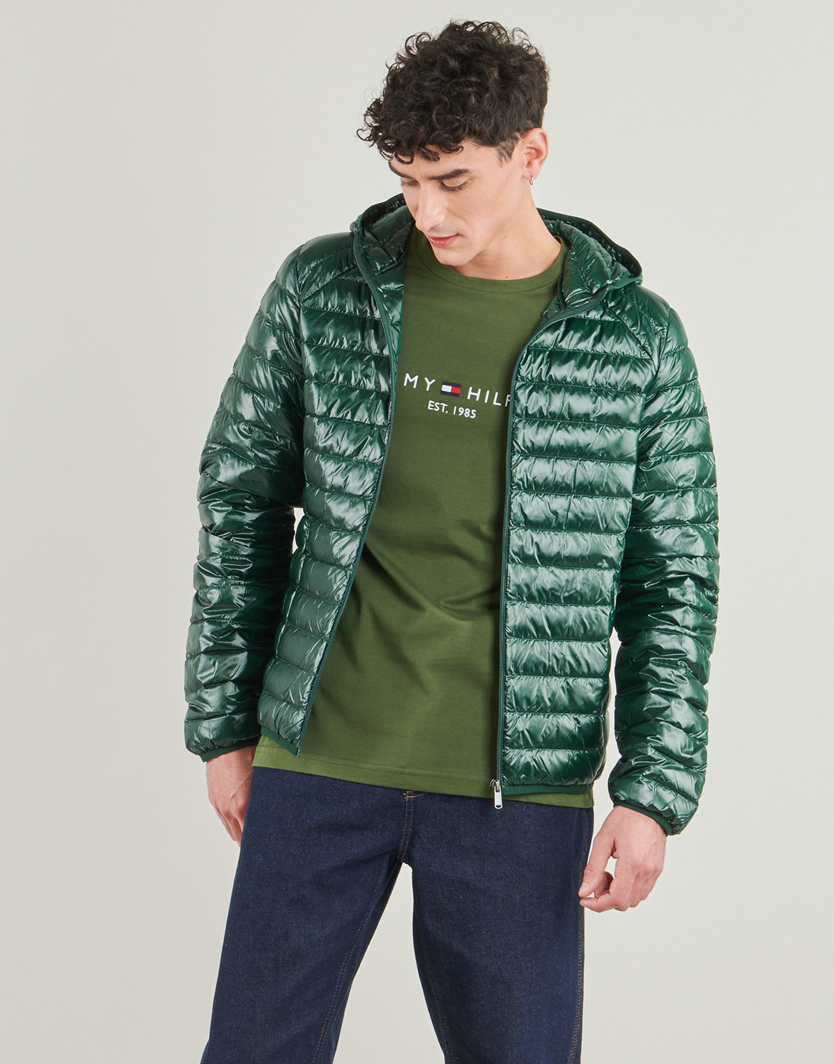 Piumino Uomo JOTT  NICO SHINY  Verde