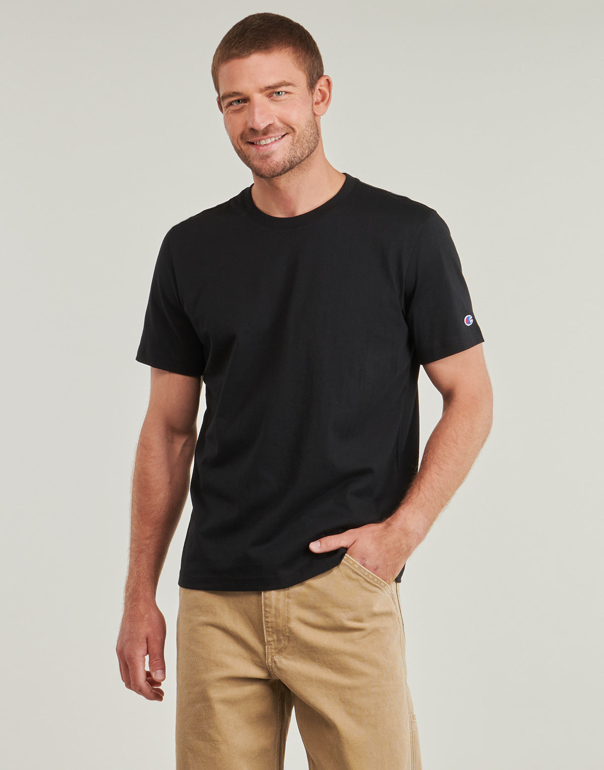 T-shirt Uomo Champion  SS TEE  Nero