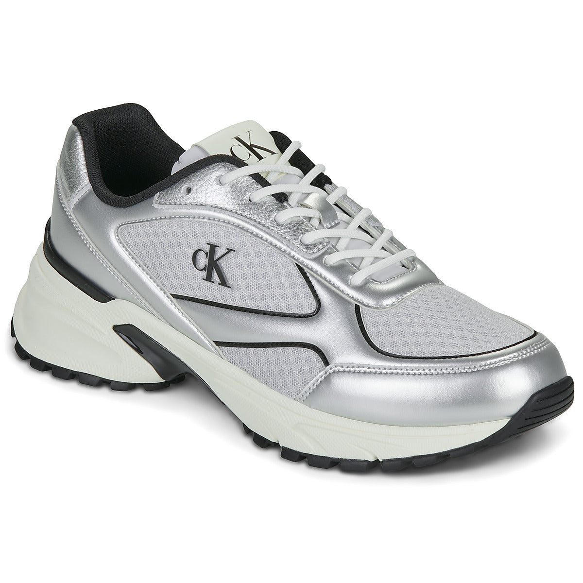 Sneakers Uomo Calvin Klein Jeans  HIKE RUNNER LACEUP MESH MIX MET  Grigio