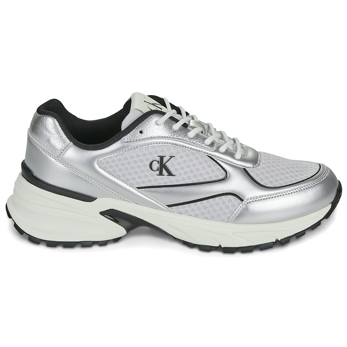 Sneakers Uomo Calvin Klein Jeans  HIKE RUNNER LACEUP MESH MIX MET  Grigio