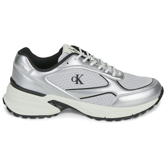 Sneakers Uomo Calvin Klein Jeans  HIKE RUNNER LACEUP MESH MIX MET  Grigio