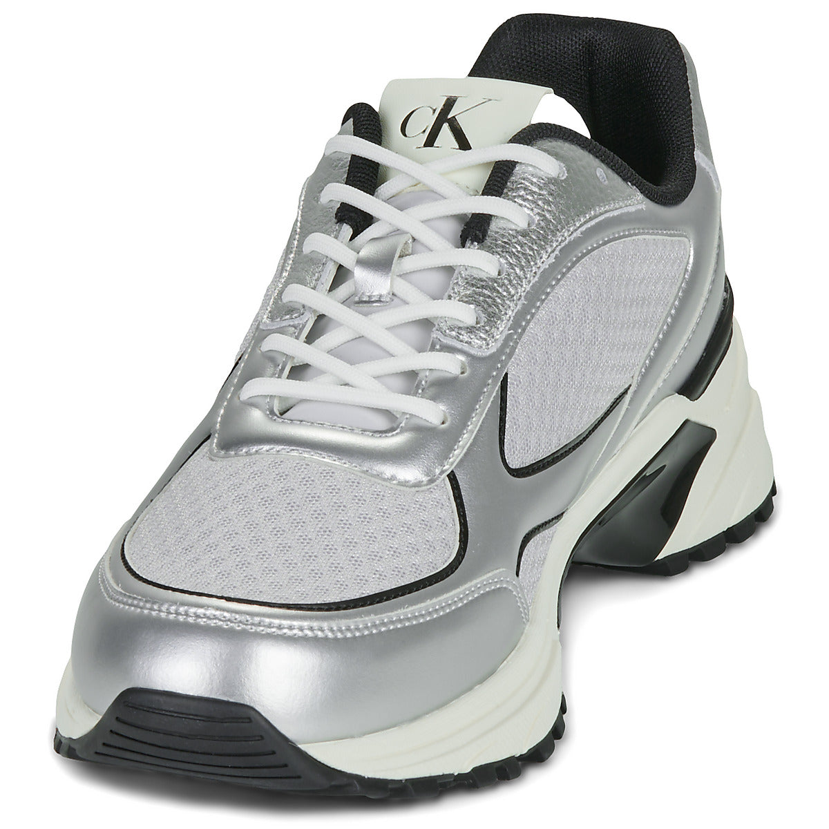 Sneakers Uomo Calvin Klein Jeans  HIKE RUNNER LACEUP MESH MIX MET  Grigio
