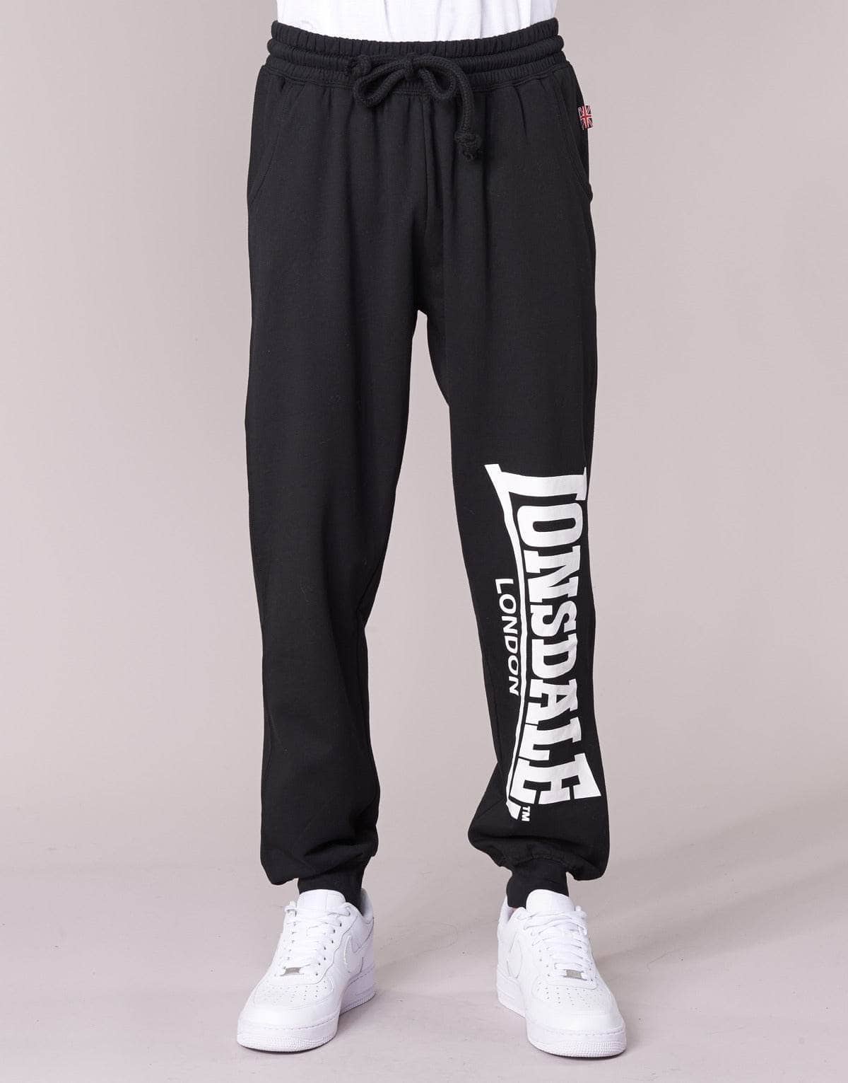 Pantaloni Sportivi Uomo Lonsdale LARGE LOGO Nero