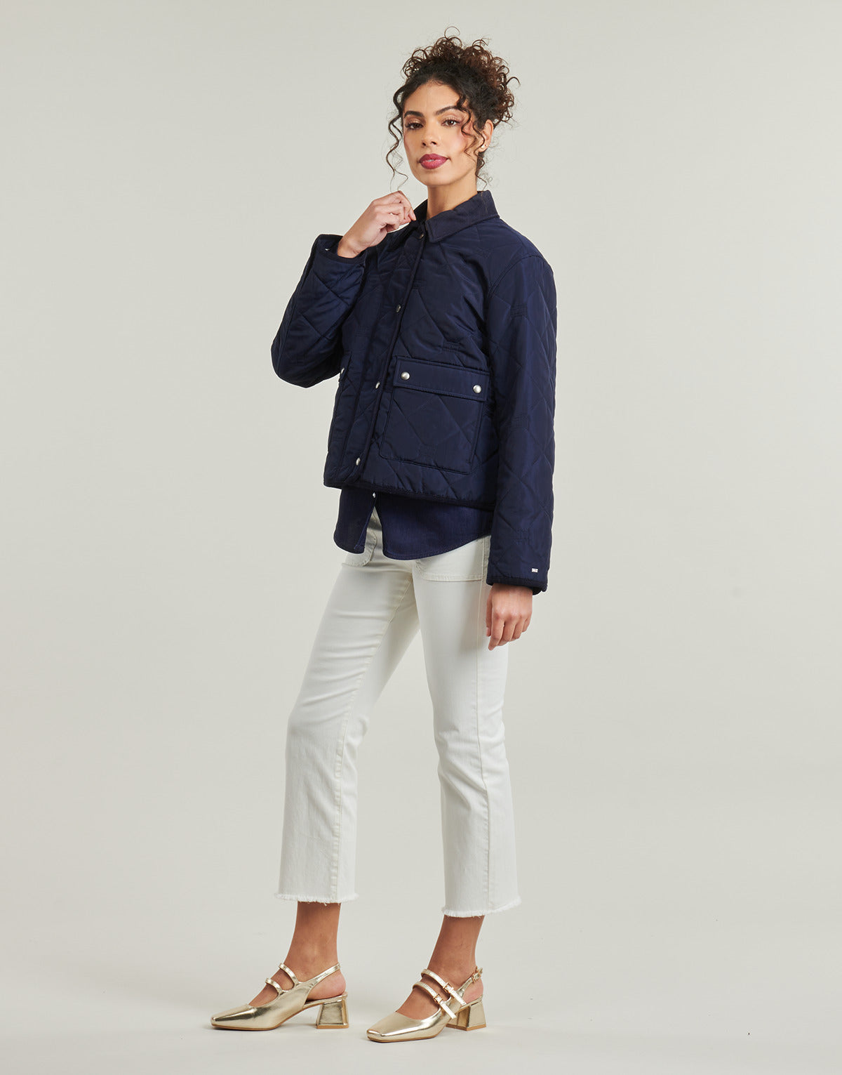 Giubbotto Donna Tommy Hilfiger  PADDED FLAG QUILTED JACKET  Marine