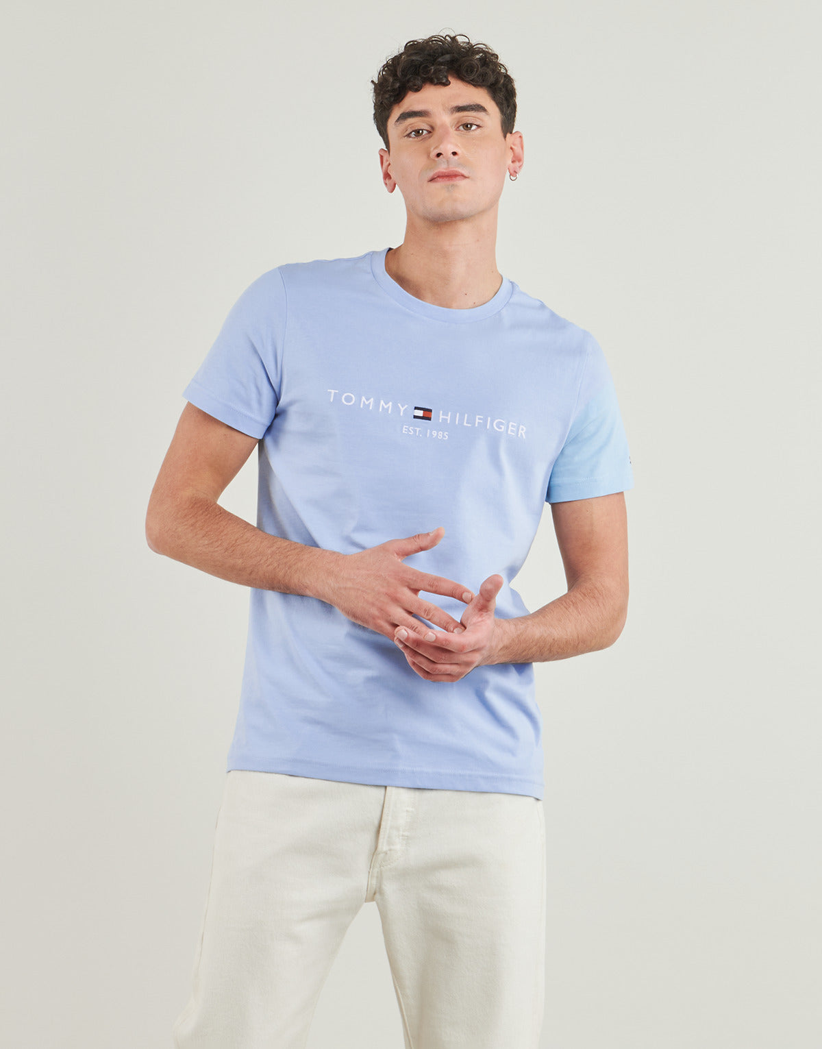 T-shirt Uomo Tommy Hilfiger  TOMMY LOGO TEE  Blu