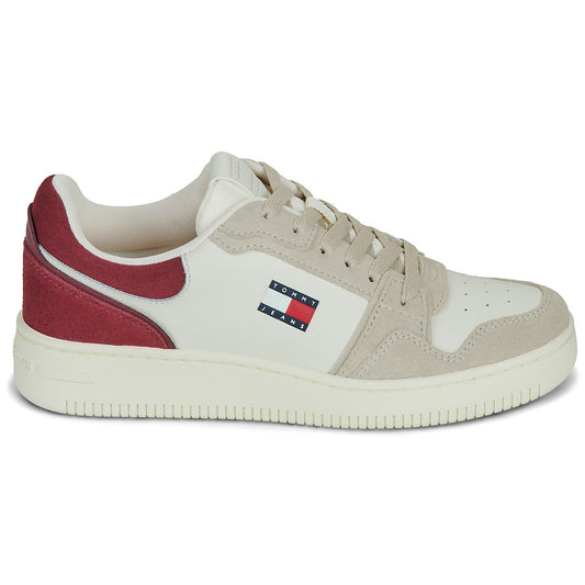 Sneakers basse Donna Tommy Jeans  TJW RETRO BASKET SNEAKER  Bianco