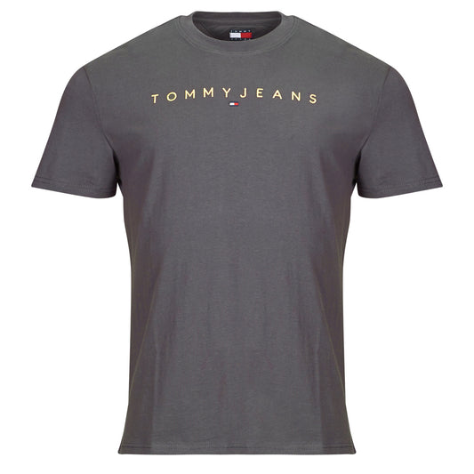 T-shirt Uomo Tommy Jeans  TJM REG LINEAR LOGO TEE EXT  Grigio