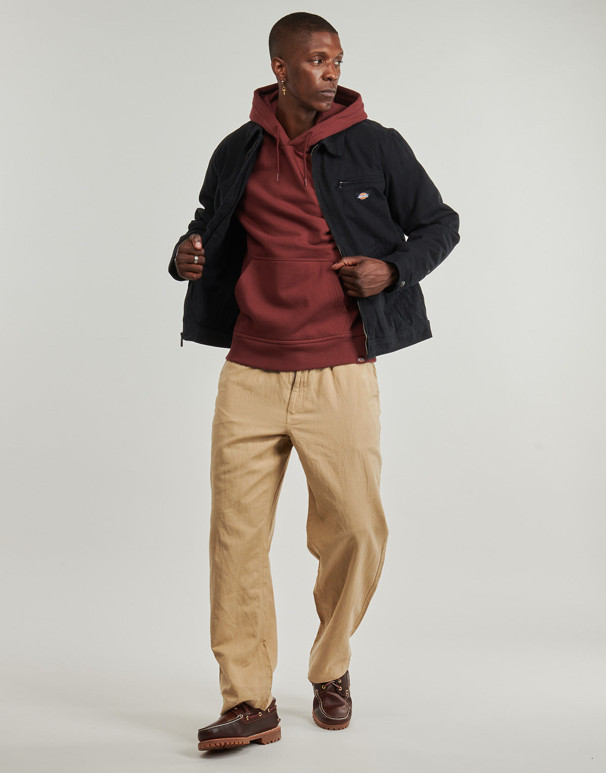 Giubbotto Uomo Dickies  PAINTER JACKET CANVAS BLACK  Nero