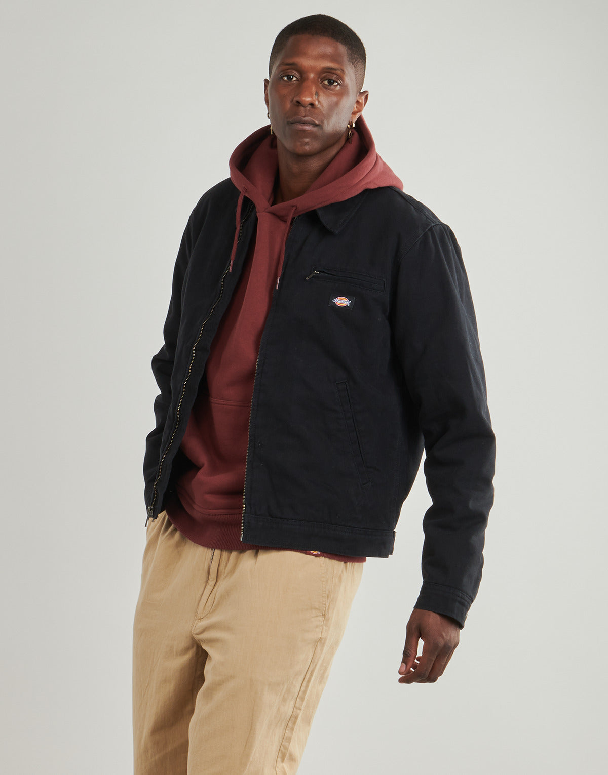 Giubbotto Uomo Dickies  PAINTER JACKET CANVAS BLACK  Nero