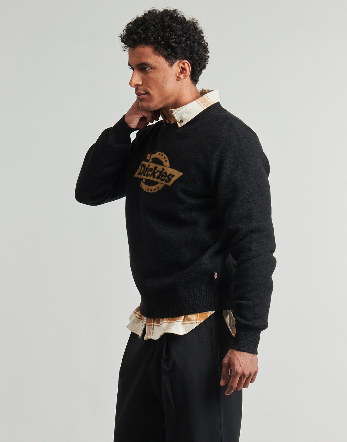 Maglione Uomo Dickies  RUSTON SWEATER BLACK  Nero