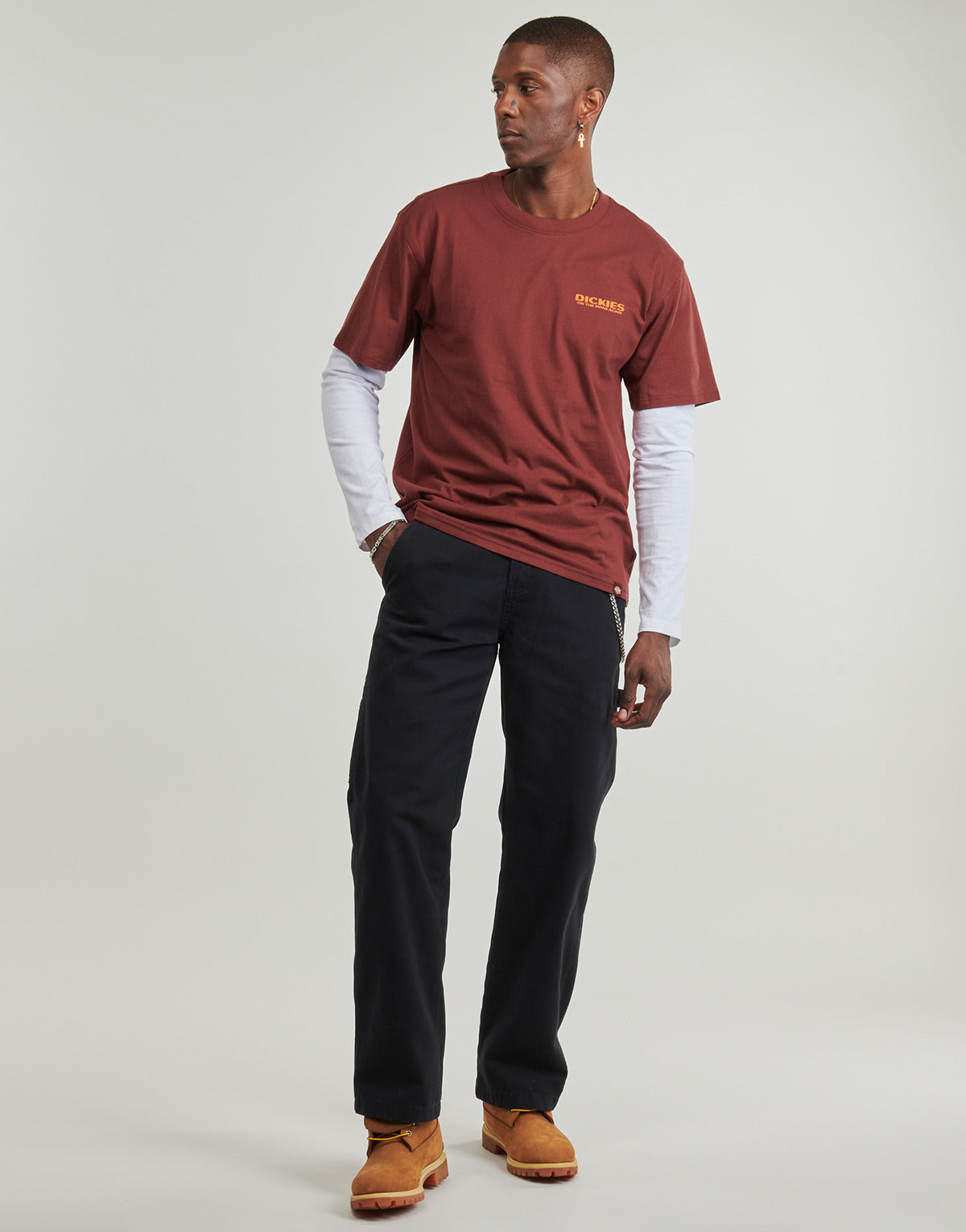 Pantalone Cargo Uomo Dickies  CARPENTER CANVAS PANT BLACK  Nero