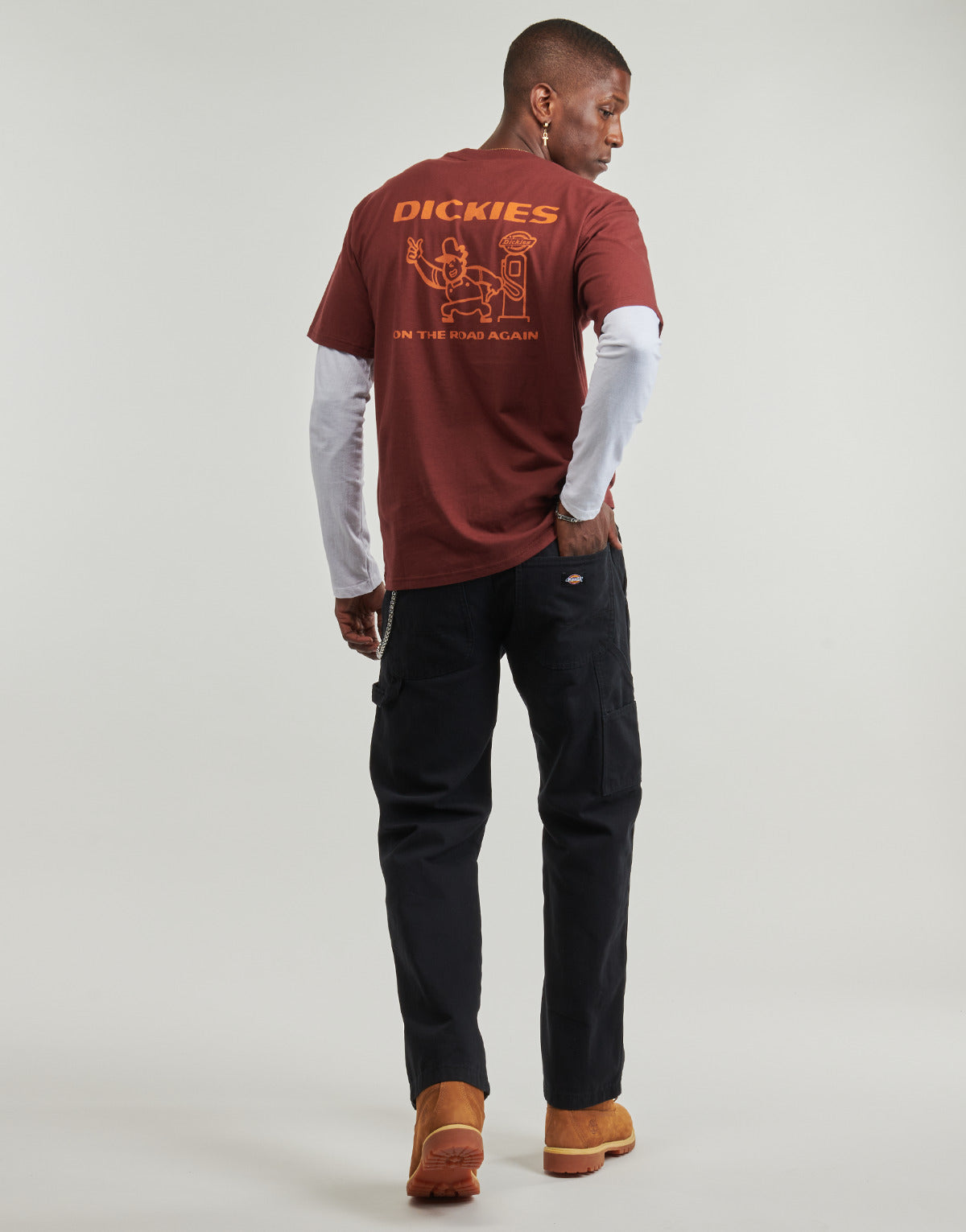 Pantalone Cargo Uomo Dickies  CARPENTER CANVAS PANT BLACK  Nero