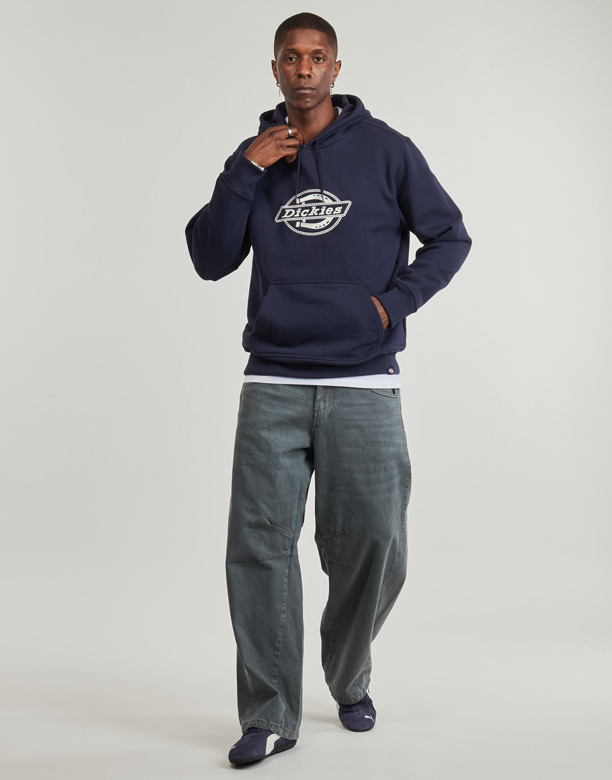 Felpa Uomo Dickies  FORTH SHAW HOODIE NIGHT SKY  Marine