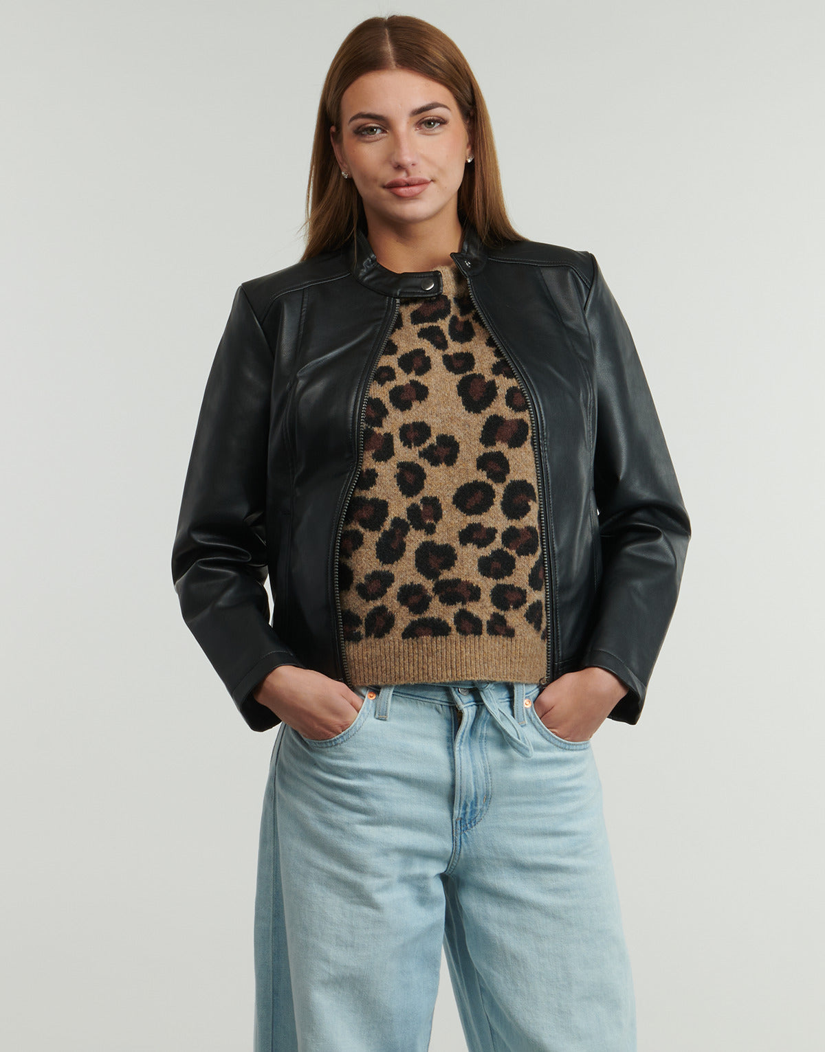 Giacca in pelle Donna JDY  JDYEMILY  Nero