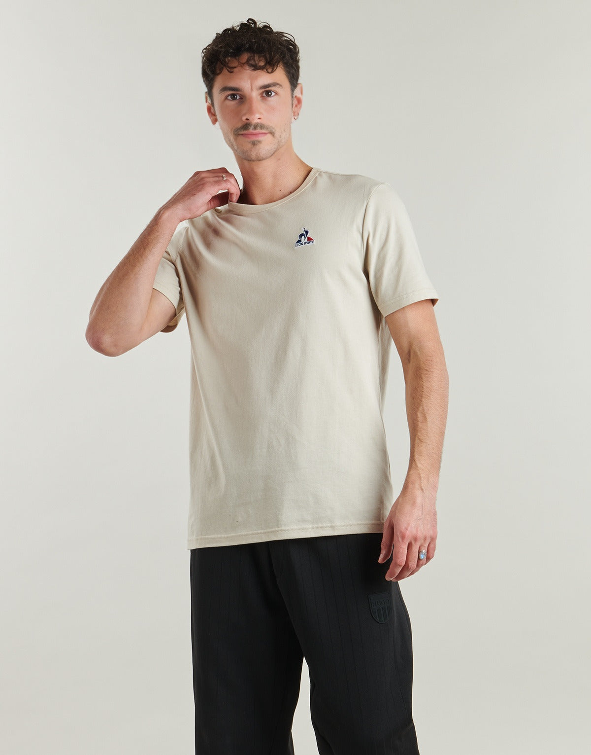 T-shirt Uomo Le Coq Sportif  ESS Tee SS N°1 M  Beige