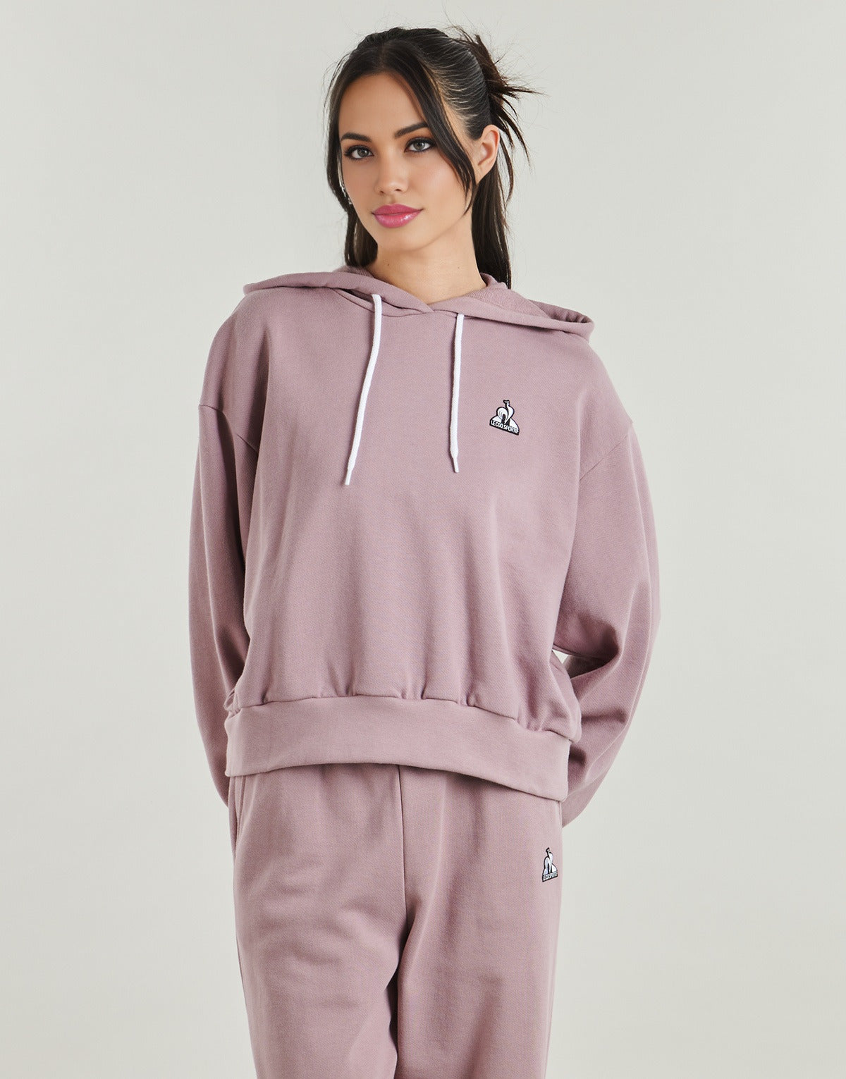 Felpa Donna Le Coq Sportif  CONTEMPORAIN SP Hoody N°1 W  Viola