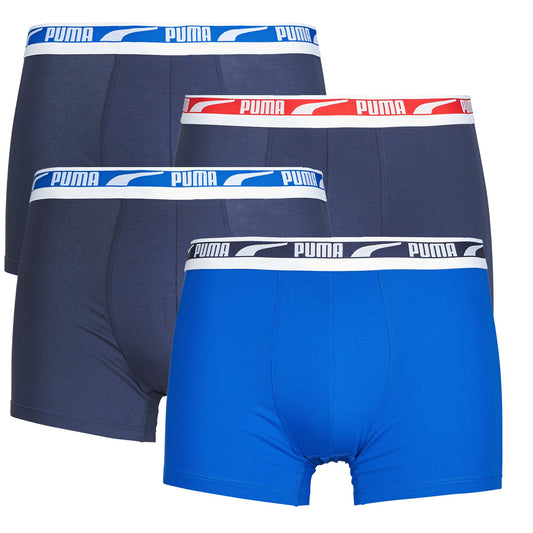 Boxer Uomo Puma  DUO LOGO BOXER ECOM Pack de 4  Blu