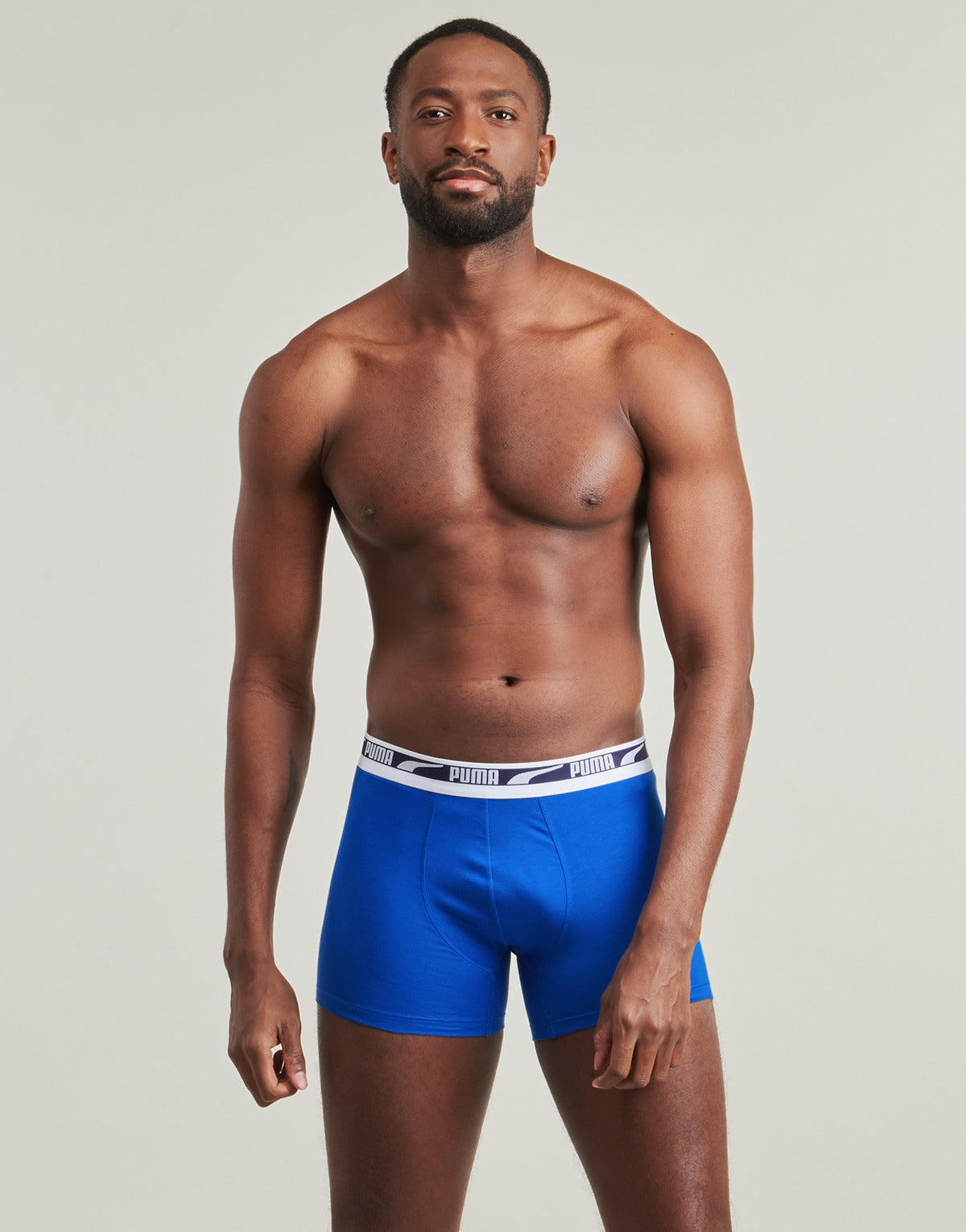 Boxer Uomo Puma  DUO LOGO BOXER ECOM Pack de 4  Blu