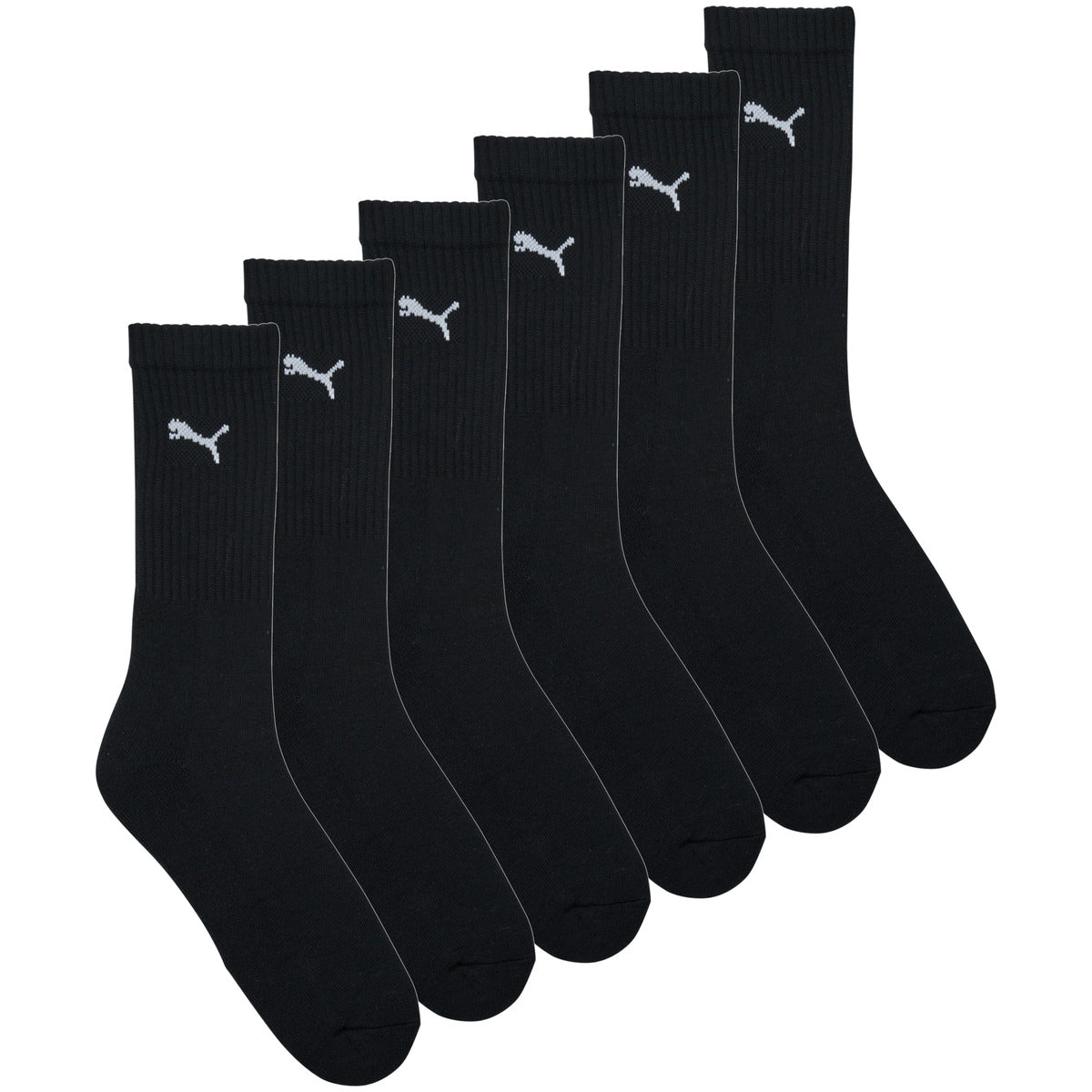 Calzini Uomo Puma  PUMA CREW SOCK Pack de 6  Nero