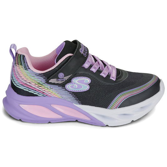 Scarpe bambini ragazza Skechers  COSMIC GLOW RAINBOW BEAM  Nero