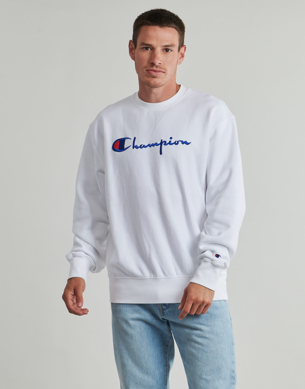 Felpa Uomo Champion  CREWNECK SWEATSHIRT  Bianco