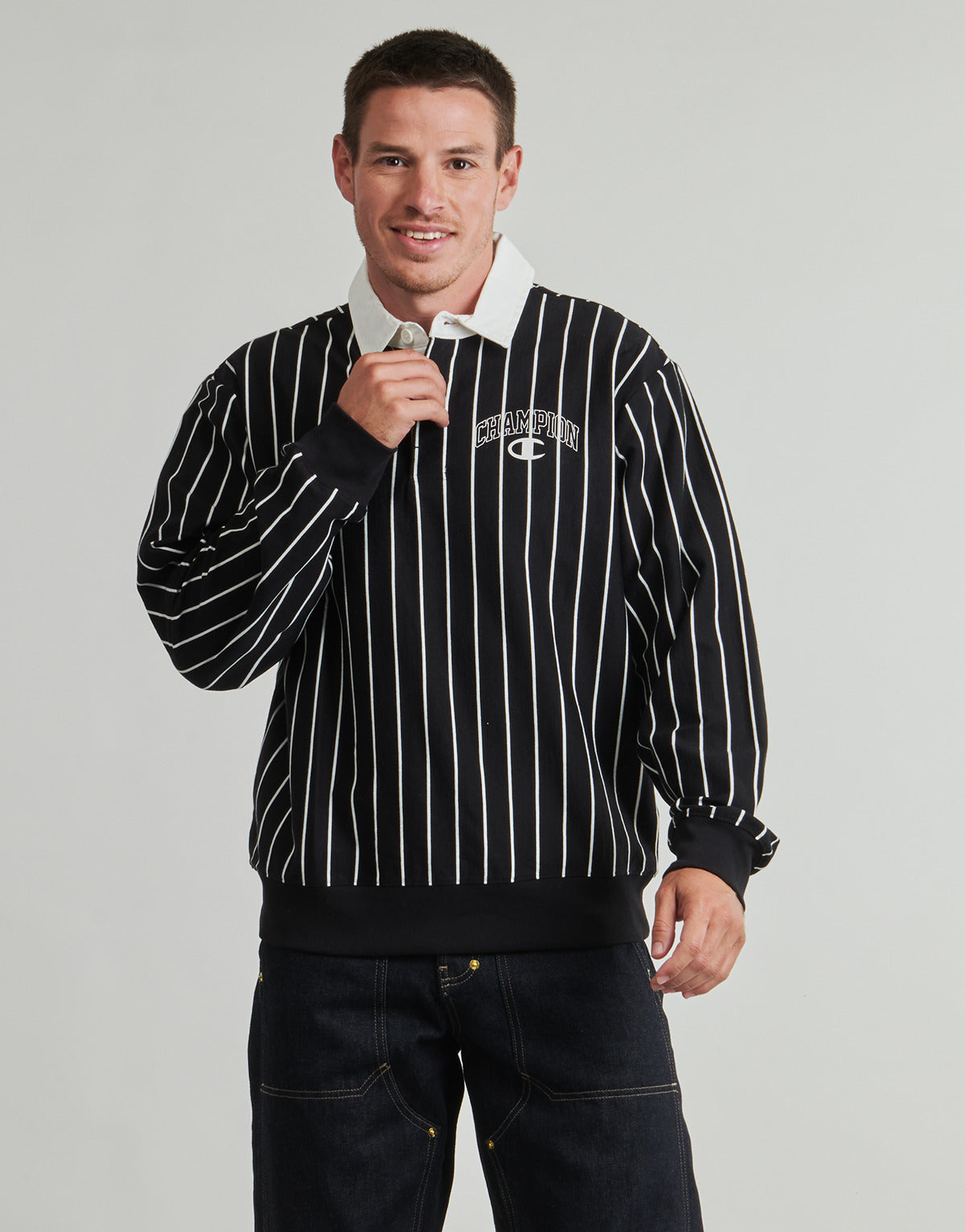 Felpa Uomo Champion  POLO  Nero