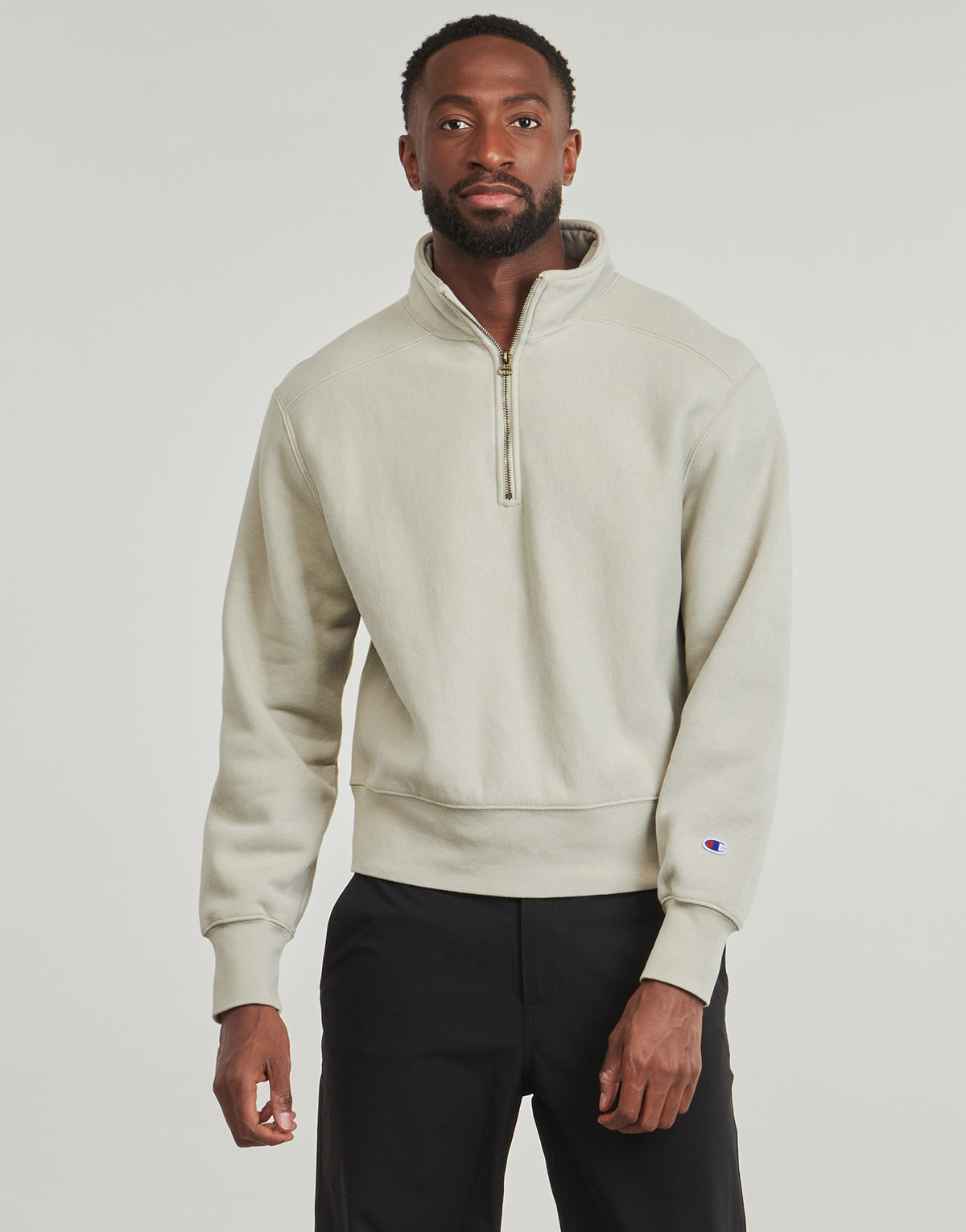 Felpa Uomo Champion  HALF ZIP SWEATSHIRT  Beige