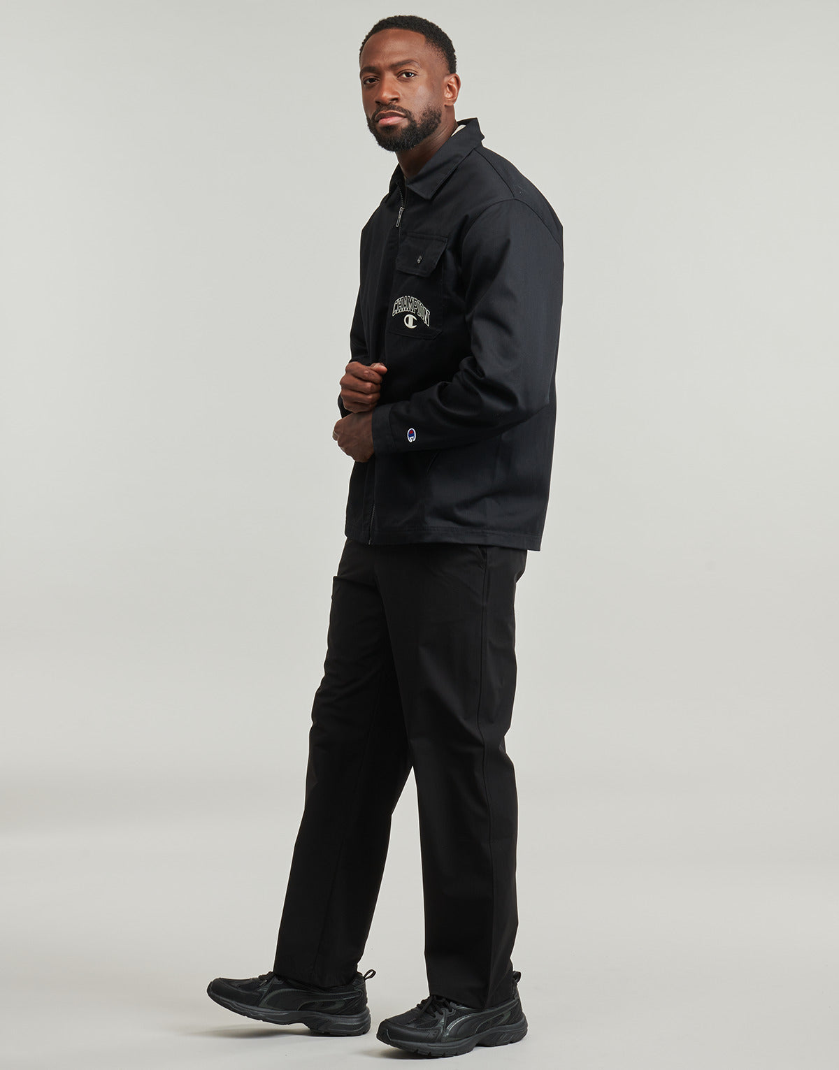 Giubbotto Uomo Champion  WOVEN JACKET  Nero