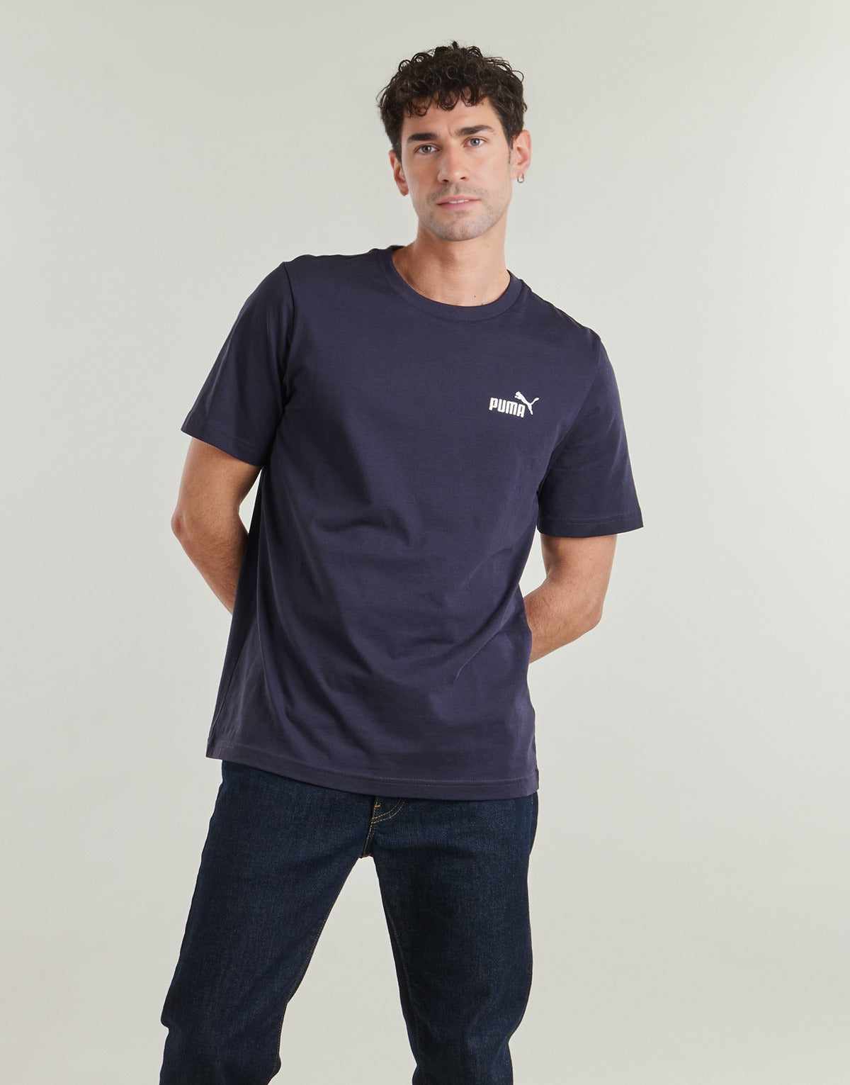 T-shirt Uomo Puma  ESS Small No. 1 Logo  Marine