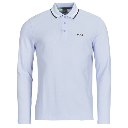 Polo maniche lunghe Uomo BOSS  Plisy  Blu