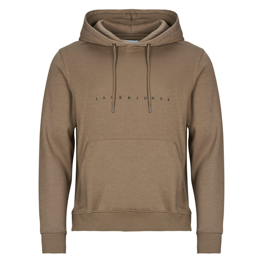 Felpa Uomo Jack & Jones  JJESTAR JJ SWEAT HOOD  Beige