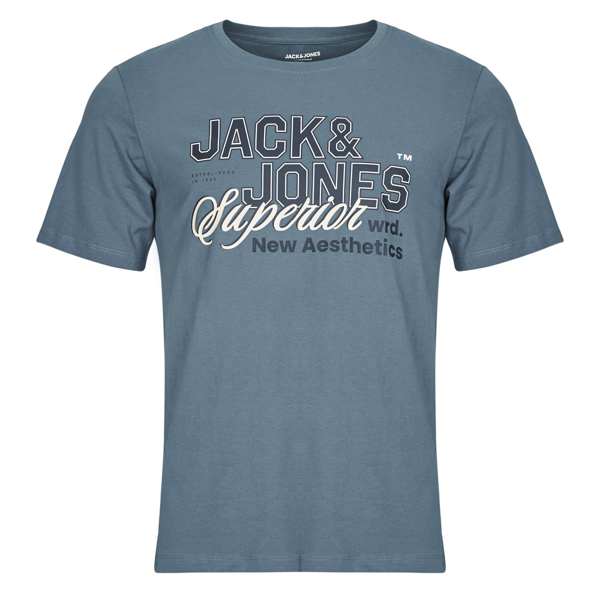 T-shirt Uomo Jack & Jones  JJELOGO TEE SS  Blu