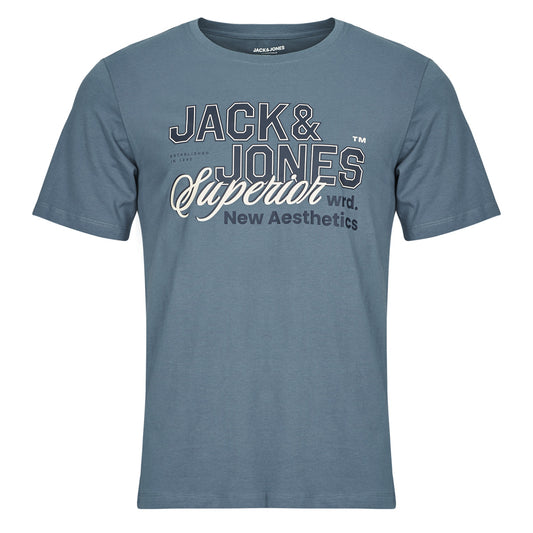 T-shirt Uomo Jack & Jones  JJELOGO TEE SS  Blu