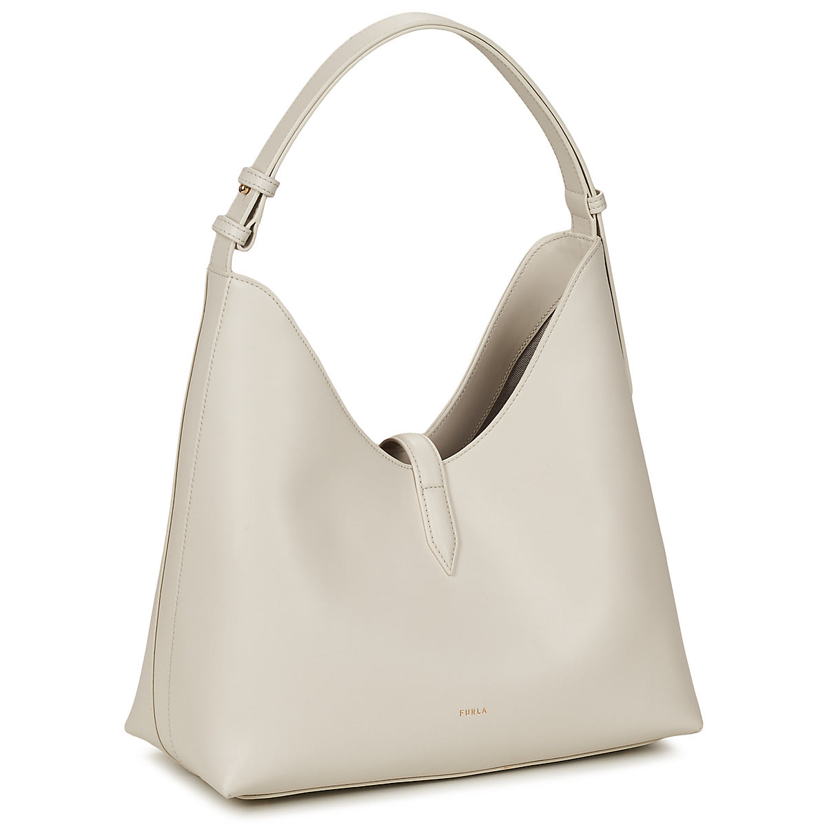 Borsa a spalla Donna Furla  FURLA GOCCIA M HOBO  Beige