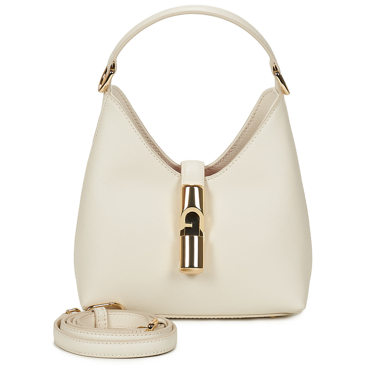 Borsa a tracolla Donna Furla  FURLA IRIDE MINI HOBO W/STRAP  Beige