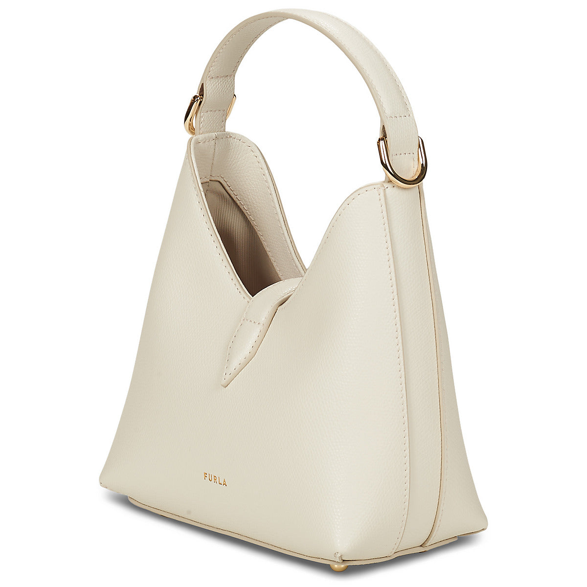 Borsa a tracolla Donna Furla  FURLA IRIDE MINI HOBO W/STRAP  Beige