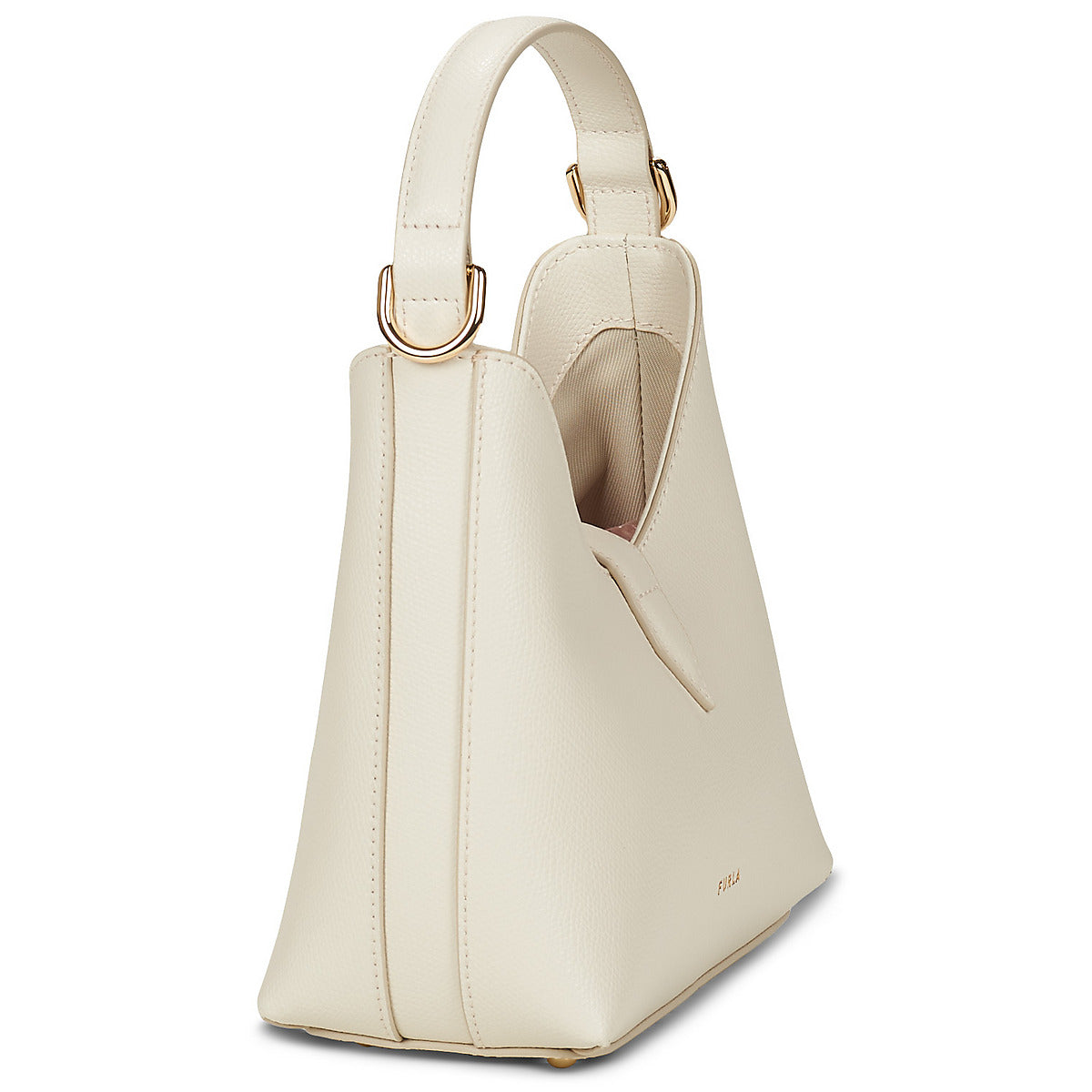 Borsa a tracolla Donna Furla  FURLA IRIDE MINI HOBO W/STRAP  Beige