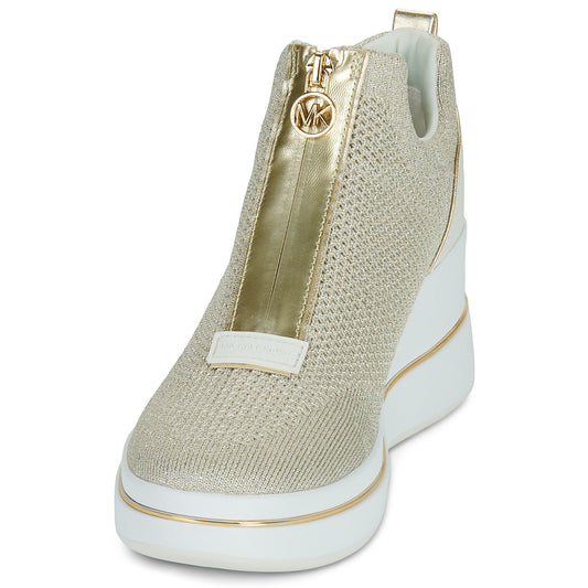 Sneakers alte Donna MICHAEL Michael Kors  EMMY WEDGE ZIP SLIP ON  Oro