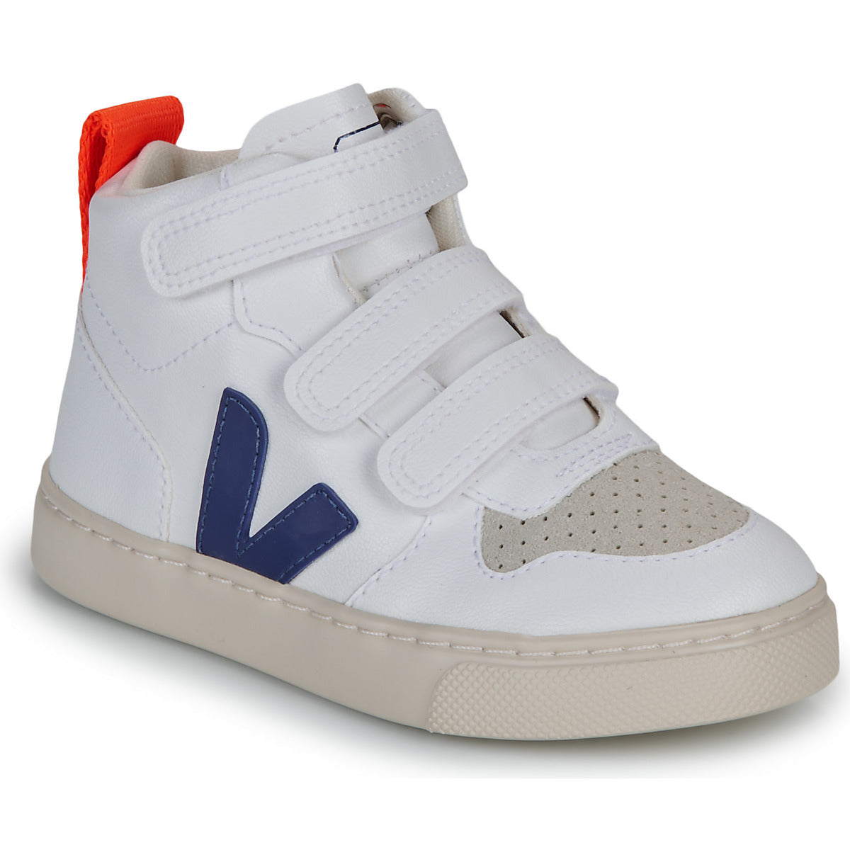 Scarpe bambini ragazza Veja  SMALL V-10 MID  Bianco