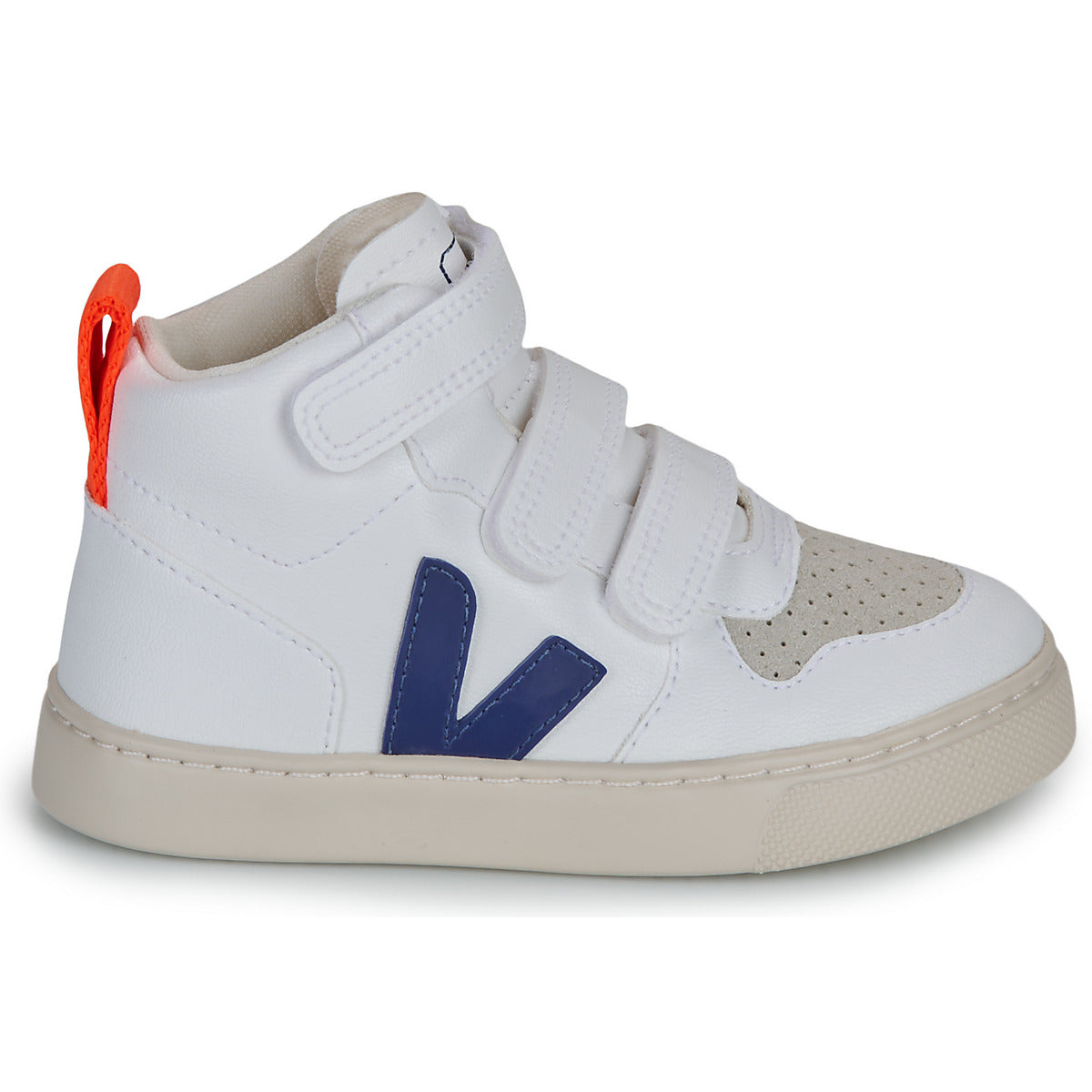 Scarpe bambini ragazza Veja  SMALL V-10 MID  Bianco